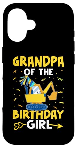 Grandpa Of The Birthday Girl Bagger Hülle für iPhone 16 von Favorite Grandpa Designs For Boys