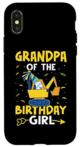 Grandpa Of The Birthday Girl Bagger Hülle für iPhone X/XS von Favorite Grandpa Designs For Boys