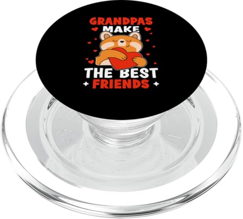 Grandpas Make The Best Friends Herz PopSockets PopGrip für MagSafe von Favorite Grandpa Designs For Boys