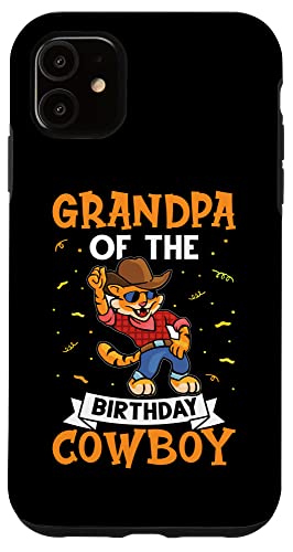 Opa Of The Birthday Cowboy für Kinder Hülle für iPhone 11 von Favorite Grandpa Designs For Boys