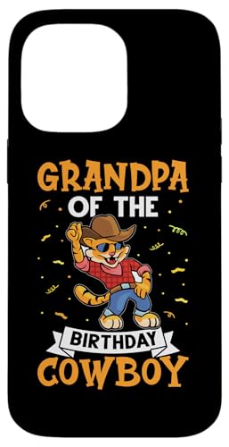 Opa Of The Birthday Cowboy für Kinder Hülle für iPhone 14 Pro Max von Favorite Grandpa Designs For Boys