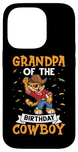 Opa Of The Birthday Cowboy für Kinder Hülle für iPhone 14 Pro von Favorite Grandpa Designs For Boys