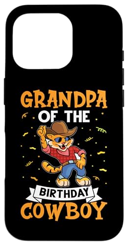 Opa Of The Birthday Cowboy für Kinder Hülle für iPhone 16 Pro von Favorite Grandpa Designs For Boys