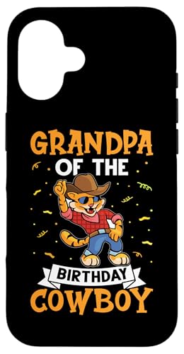 Opa Of The Birthday Cowboy für Kinder Hülle für iPhone 16 von Favorite Grandpa Designs For Boys