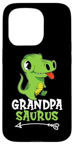 Opa Saurus Green T-Rex für Mädchen und Jungen Hülle für iPhone 15 Pro von Favorite Grandpa Designs For Boys