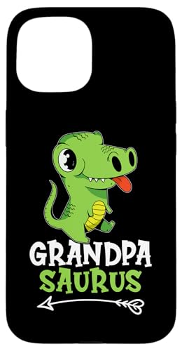 Opa Saurus Green T-Rex für Mädchen und Jungen Hülle für iPhone 15 von Favorite Grandpa Designs For Boys