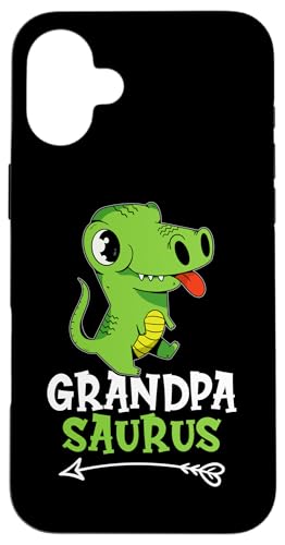 Opa Saurus Green T-Rex für Mädchen und Jungen Hülle für iPhone 16 Plus von Favorite Grandpa Designs For Boys