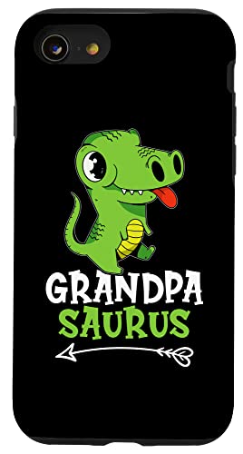 Opa Saurus Green T-Rex für Mädchen und Jungen Hülle für iPhone SE (2020) / 7 / 8 von Favorite Grandpa Designs For Boys