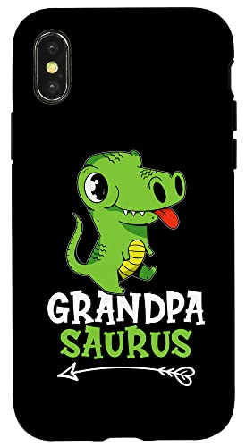 Opa Saurus Green T-Rex für Mädchen und Jungen Hülle für iPhone X/XS von Favorite Grandpa Designs For Boys