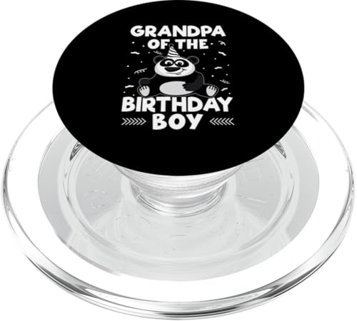 Opa des Geburtstagskindes Panda PopSockets PopGrip für MagSafe von Favorite Grandpa Designs For Boys
