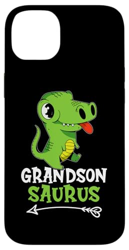 Grandson Saurus Green T-Rex für Mädchen und Jungen Hülle für iPhone 14 Plus von Favorite Grandson Designs For Boys