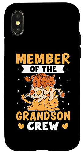 Mitglied der Enkelsohn Crew Design Katze Hülle für iPhone X/XS Mitglied der Enkelsohn Crew Design Katze Hülle für iPhone X/XS von Favorite Grandson Designs For Boys