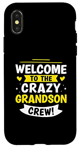 Willkommen bei der Crazy Grandson Crew! Hülle für iPhone X/XS Willkommen bei der Crazy Grandson Crew! Hülle für iPhone X/XS von Favorite Grandson Designs For Boys