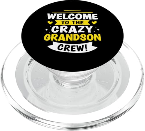 Willkommen bei der Crazy Grandson Crew! PopSockets PopGrip für MagSafe von Favorite Grandson Designs For Boys