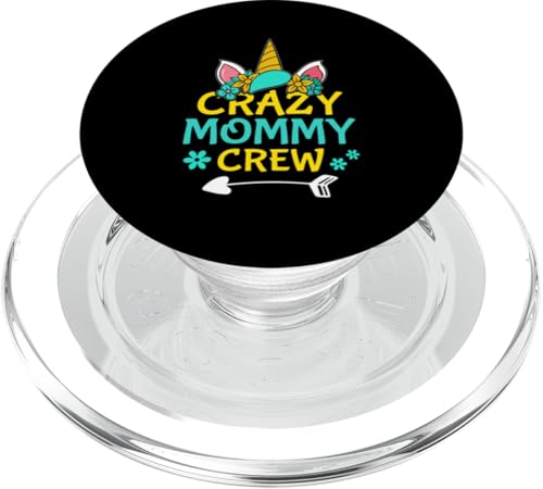 Crazy Mommy Crew Einhorn für Mädchen PopSockets PopGrip für MagSafe Crazy Mommy Crew Einhorn für Mädchen PopSockets PopGrip für MagSafe von Favorite Mommy Designs For Women