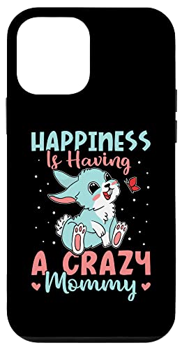 Glück ist, einen verrückten Hasen im Mama-Design zu haben Hülle für iPhone 12 mini von Favorite Mommy Designs For Women
