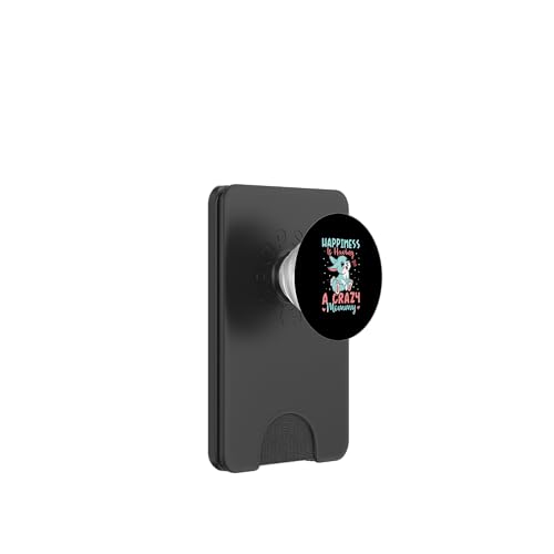 Glück ist, einen verrückten Hasen im Mama-Design zu haben PopSockets PopWallet für MagSafe von Favorite Mommy Designs For Women