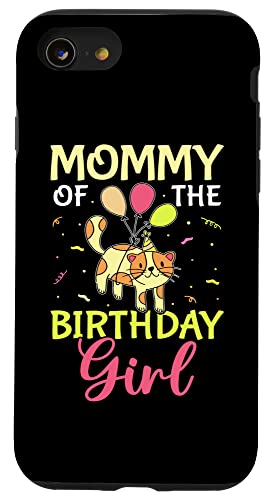 Mama des Geburtstagskindes, Katze Hülle für iPhone SE (2020) / 7 / 8 von Favorite Mommy Designs For Women