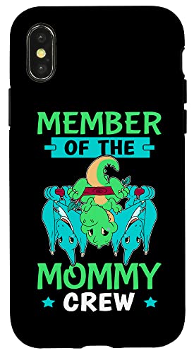 Mitglied der Mommy Crew Dino und Fledermäuse Hülle für iPhone X/XS Mitglied der Mommy Crew Dino und Fledermäuse Hülle für iPhone X/XS von Favorite Mommy Designs For Women