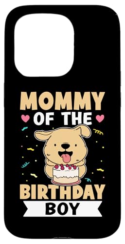 Mommy Of The Birthday Boy Hund mit Kuchen Hülle für iPhone 15 Pro von Favorite Mommy Designs For Women