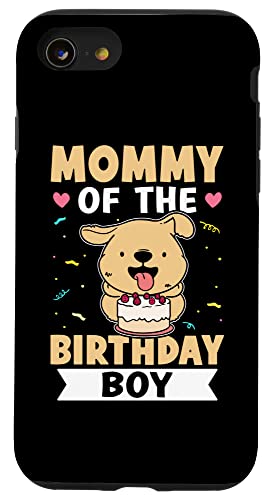 Mommy Of The Birthday Boy Hund mit Kuchen Hülle für iPhone SE (2020) / 7 / 8 von Favorite Mommy Designs For Women