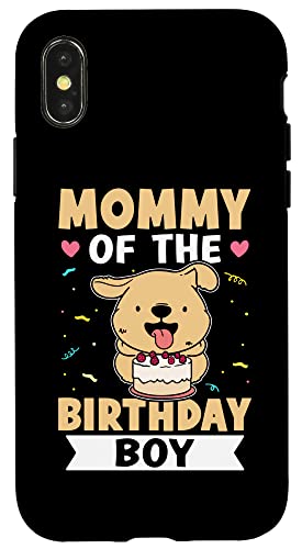 Mommy Of The Birthday Boy Hund mit Kuchen Hülle für iPhone X/XS Mommy Of The Birthday Boy Hund mit Kuchen Hülle für iPhone X/XS von Favorite Mommy Designs For Women
