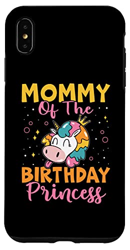 Mommy Of The Birthday Prinzessin Design mit Einhorn Hülle für iPhone XS Max von Favorite Mommy Designs For Women