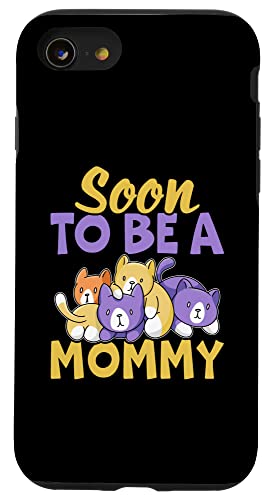 Soon To Be A Mommy Design mit Katzen für Mädchen Hülle für iPhone SE (2020) / 7 / 8 von Favorite Mommy Designs For Women