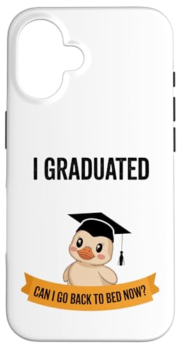 Lustiger Entenabschluss, Absolvent, schläfrig, müde, ins Bett Hülle für iPhone 16 von Favorite Sleepy Graduate Pet Animal Cute Art