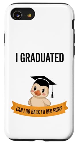 Lustiger Entenabschluss, Absolvent, schläfrig, müde, ins Bett Hülle für iPhone SE (2020) / 7 / 8 von Favorite Sleepy Graduate Pet Animal Cute Art