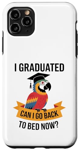Lustiger Papageien-Abschluss-Abschluss-Schlafbett schläfrig müde Hülle für iPhone 11 Pro Max von Favorite Sleepy Graduate Pet Animal Cute Art
