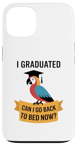 Lustiger Papageien-Abschluss-Abschluss-Schlafbett schläfrig müde Hülle für iPhone 13 von Favorite Sleepy Graduate Pet Animal Cute Art