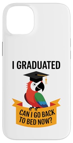 Lustiger Papageien-Abschluss-Abschluss-Schlafbett schläfrig müde Hülle für iPhone 14 Plus von Favorite Sleepy Graduate Pet Animal Cute Art