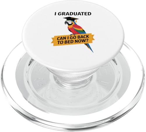 Lustiger Papageien-Abschluss-Abschluss-Schlafbett schläfrig müde PopSockets PopGrip für MagSafe Lustiger Papageien-Abschluss-Abschluss-Schlafbett schläfrig müde PopSockets PopGrip für MagSafe von Favorite Sleepy Graduate Pet Animal Cute Art