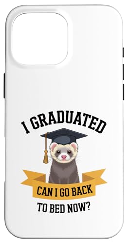 Lustiger Waschbär Abschluss Go Bed Sleepy Tired Hülle für iPhone 16 Pro Max von Favorite Sleepy Graduate Pet Animal Cute Art