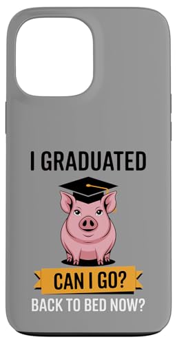 Lustiges Schwein Abschlussbett Sleepy Tired Hülle für iPhone 13 Pro Max von Favorite Sleepy Graduate Pet Animal Cute Art