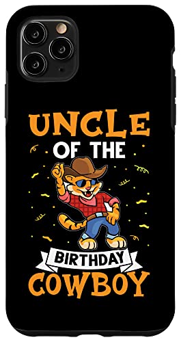 Onkel des Geburtstags-Cowboys für Kinder Hülle für iPhone 11 Pro Max von Favorite Uncle Designs For Boys