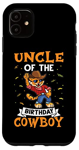 Onkel des Geburtstags-Cowboys für Kinder Hülle für iPhone 11 von Favorite Uncle Designs For Boys