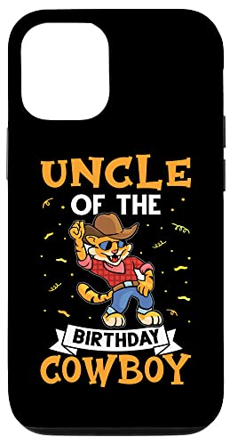 Onkel des Geburtstags-Cowboys für Kinder Hülle für iPhone 12/12 Pro von Favorite Uncle Designs For Boys