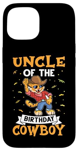 Onkel des Geburtstags-Cowboys für Kinder Hülle für iPhone 15 von Favorite Uncle Designs For Boys