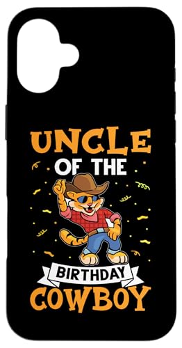 Onkel des Geburtstags-Cowboys für Kinder Hülle für iPhone 16 Plus von Favorite Uncle Designs For Boys
