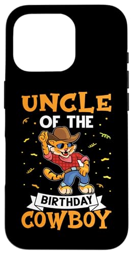 Onkel des Geburtstags-Cowboys für Kinder Hülle für iPhone 16 Pro von Favorite Uncle Designs For Boys