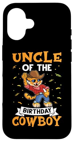 Onkel des Geburtstags-Cowboys für Kinder Hülle für iPhone 16 von Favorite Uncle Designs For Boys