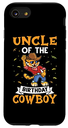 Onkel des Geburtstags-Cowboys für Kinder Hülle für iPhone SE (2020) / 7 / 8 von Favorite Uncle Designs For Boys