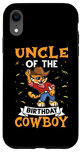 Onkel des Geburtstags-Cowboys für Kinder Hülle für iPhone XR von Favorite Uncle Designs For Boys