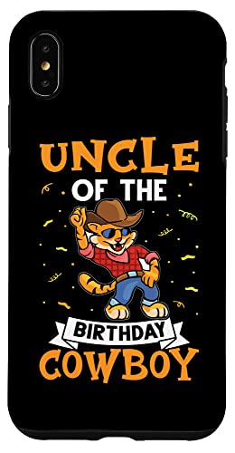 Onkel des Geburtstags-Cowboys für Kinder Hülle für iPhone XS Max von Favorite Uncle Designs For Boys