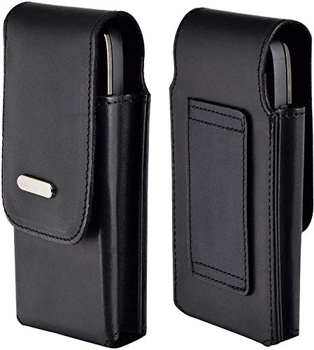 Favory-Shop Vertikal Etui kompatibel mit iPhone SE 2020 Köcher Tasche Hülle Ledertasche Vertical Case Handytasche mit Einer Gürtelschlaufe auf der Rückseite von Favory-Shop