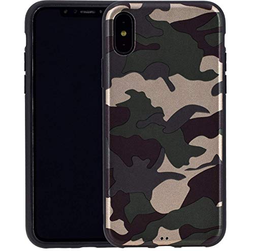 Favory Camouflage Design Silikon Case Premium TPU Hülle für iPhone XR (6.1") Tasche Schutzhülle Cover Shop von Favory