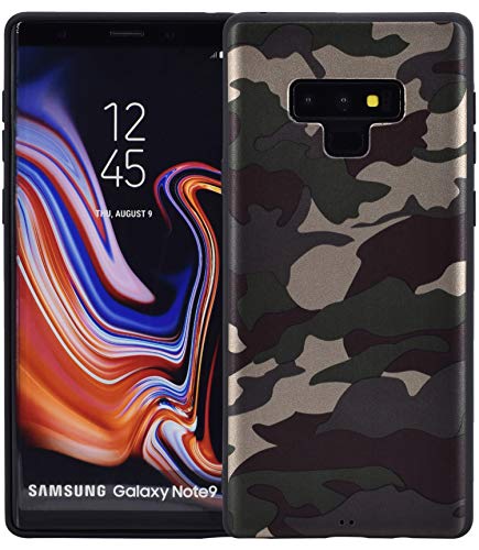 Favory Camouflage Design Silikon Case Premium TPU Tasche kompatibel mit Samsung Galaxy Note 9 Hülle Schutzhülle Cover Shop von Favory