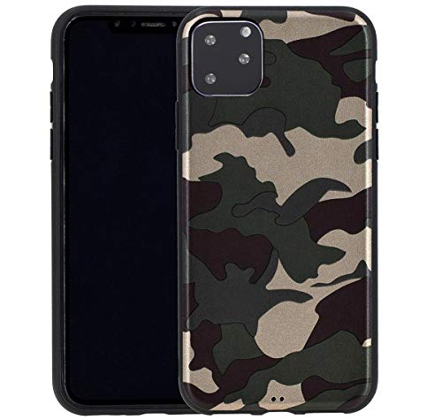 Favory Camouflage Design Silikon Case Premium TPU Tasche kompatibel mit iPhone 11 Pro Max (6.5") Hülle Schutzhülle Cover Shop von Favory